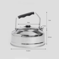 KZM Stainless Steel Kettle 0.8L -Outdoor Camping Store K21T3K08 06