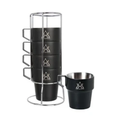 KZM NEW Black Mug 5P -Outdoor Camping Store K8T3K004 4