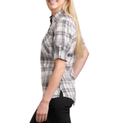 Kuhl Woman Spektra Plaid LS Shirt - Storm -Outdoor Camping Store KUHL8316 STM 5