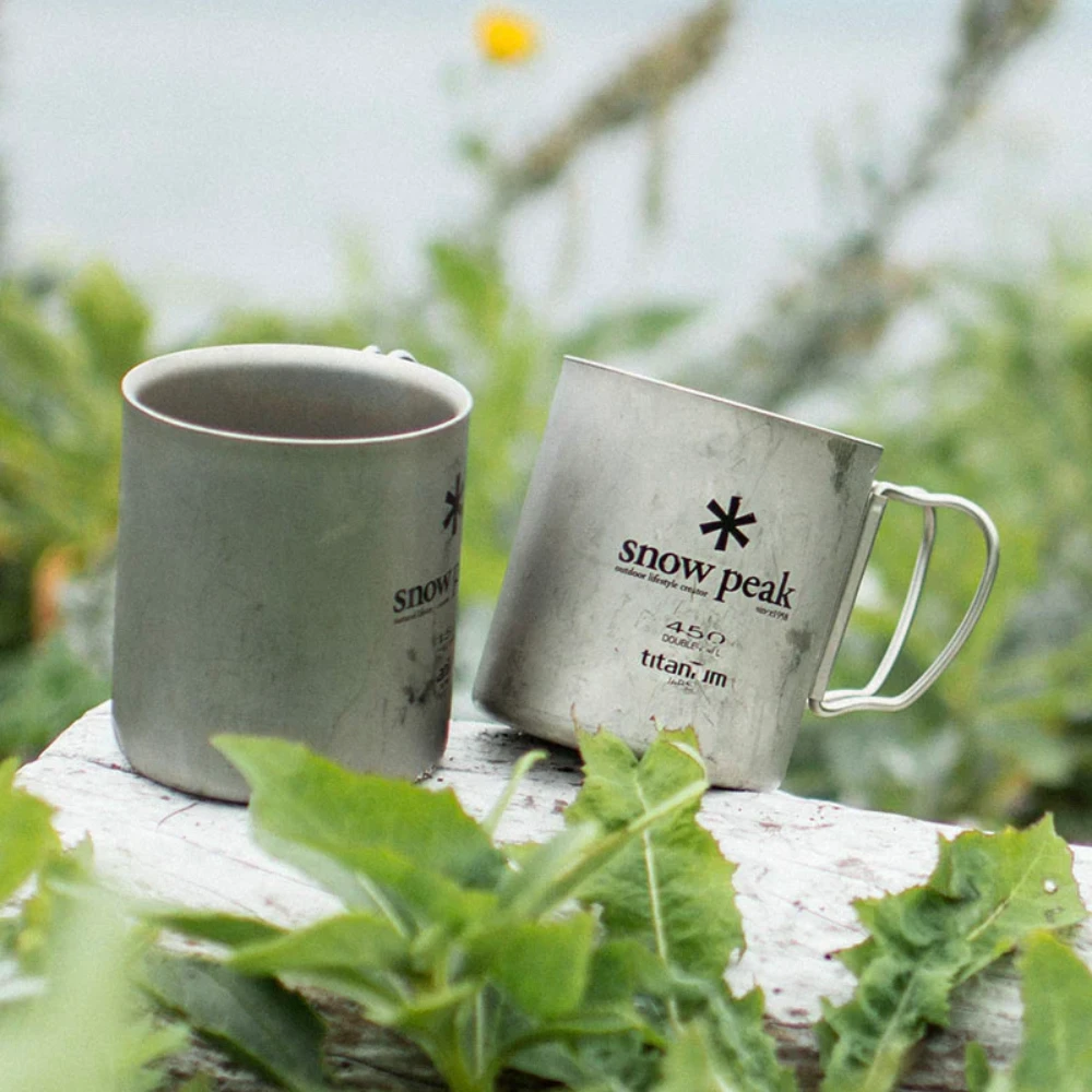 Snow Peak Titanium Double Wall Cup 450ml 4 Snow Peak Titanium Double Wall Cup 450ml - Image 4