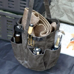 Post General Waxed Canvas Tool Bag Round - Grey 14 Post General Waxed Canvas Tool Bag Round - Grey -Outdoor Camping Store Life 01 2de3a681 f379 4153 b635 c97080822208