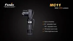 Fenix MC11 Anglelight Black Upgraded Version 155 Lumens -Outdoor Camping Store MC11 3 71839 58210.1443047020
