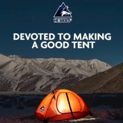 Hewolf 2 Person Double Layer Aluminum Pole Tent -Outdoor Camping Store MON 1595 GRN 11