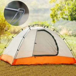 Hewolf 2 Person Double Layer Aluminum Pole Tent -Outdoor Camping Store MON 1595 GRN 5