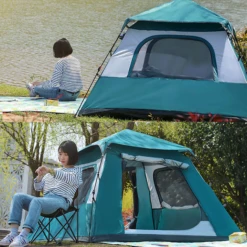 Hewolf Auto 4 Person Tent Teal -Outdoor Camping Store MON 2011 TEAL 2 600x600 0f7beec3 791e 4b11 b7ac 7e6689a822e4