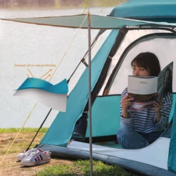 Hewolf Auto 4 Person Tent Teal -Outdoor Camping Store MON 2011 TEAL 9 600x600 e6675982 7639 4e42 8f82 f294c88196f7