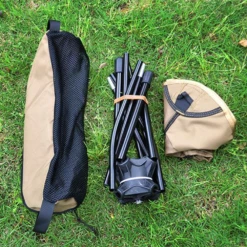 Camp Leader Ultra-light Portable Swivel Camping Chair -Outdoor Camping Store MON28 GY 7