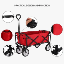 Camp Leader Camping Push Wagon - Black -Outdoor Camping Store MON42 10 edited