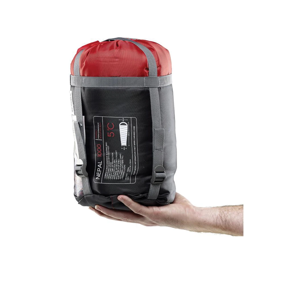 Caribee Nepal Sleeping Bag - Black 3 Caribee Nepal Sleeping Bag - Black - Image 3