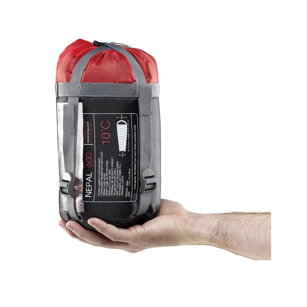 Caribee Nepal Sleeping Bag - Black 2 Caribee Nepal Sleeping Bag - Black - Image 2