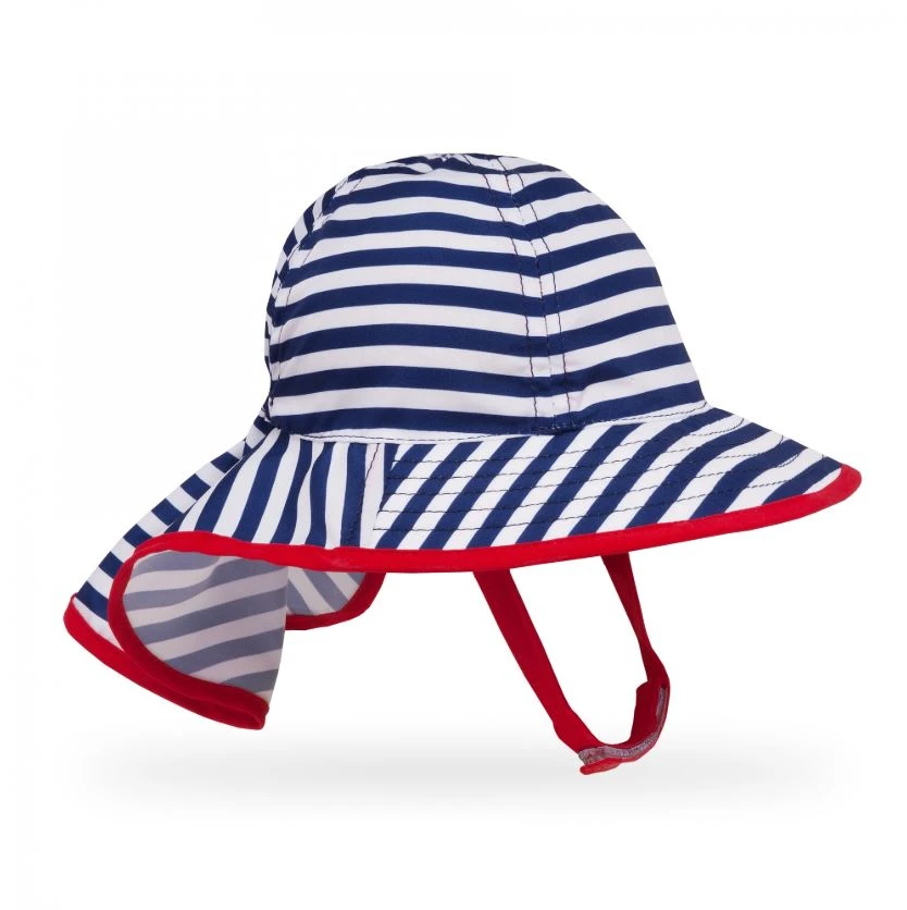 Sunday Afternoon Infant Sunsprout Hat Navy/White Stripe 1 Sunday Afternoon Infant Sunsprout Hat Navy/White Stripe