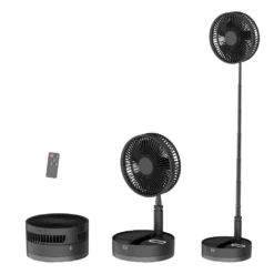 P10 Folding Retractable Camping Fan - Black -Outdoor Camping Store P10 5