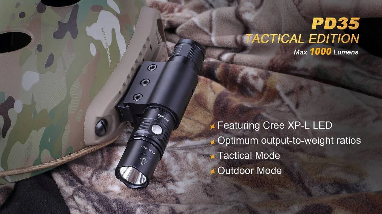 Fenix PD35 TAC Tactical Edition Flashlight 1000 Lumen 4 Fenix PD35 TAC Tactical Edition Flashlight 1000 Lumen - Image 4