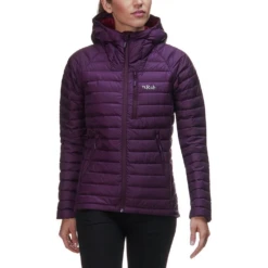 Rab Microlight Jacket Women's - Eggplant -Outdoor Camping Store QDA 95 EG 4