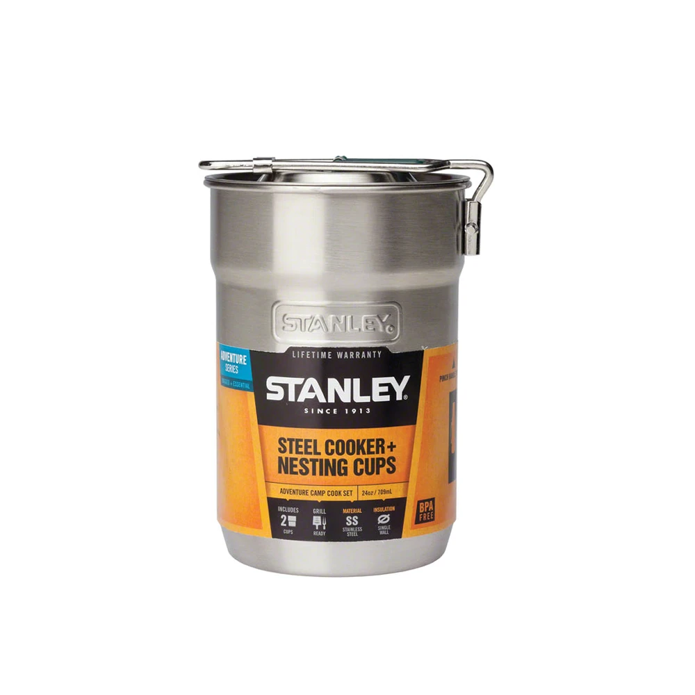 Stanley Adventure Camp Cook Set - Stainless Steel 24oz 2 Stanley Adventure Camp Cook Set - Stainless Steel 24oz - Image 2