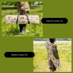 KZM Camp Cot Bed -Outdoor Camping Store Storagebag