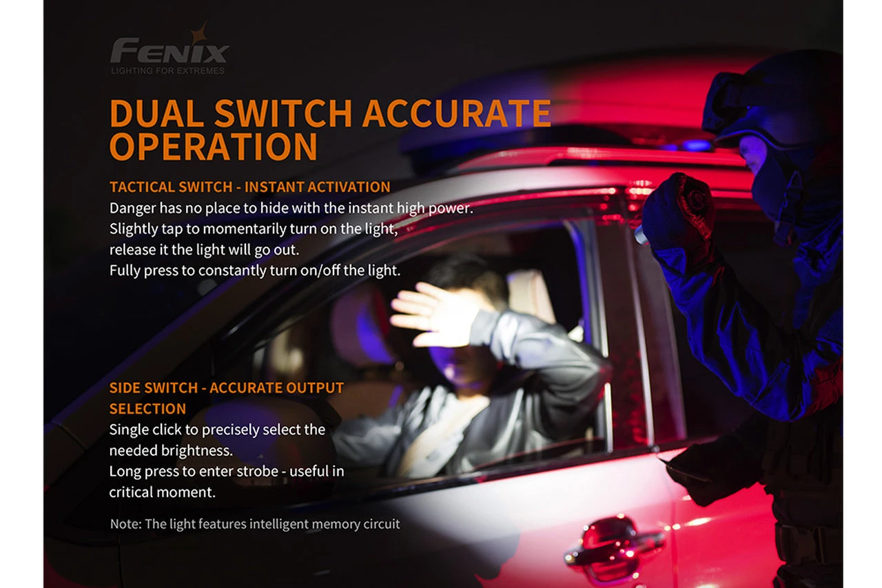 Fenix PD36R Luminus SST40 LED Flashlight Black 9 Fenix PD36R Luminus SST40 LED Flashlight Black - Image 9