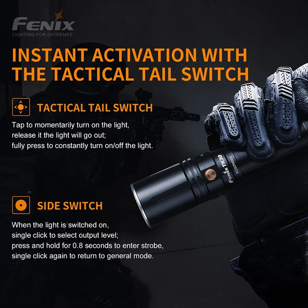 Fenix TK30 White Laser Flashlight - 500 Lumens 6 Fenix TK30 White Laser Flashlight - 500 Lumens - Image 6