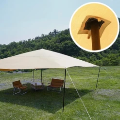 DoD Cheese Tarp M - Khaki -Outdoor Camping Store TT10 739 KH 7