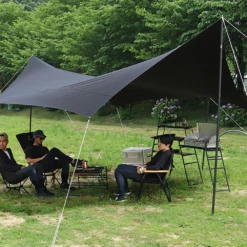 DoD Okura Tarp - Black -Outdoor Camping Store TT8 583 BK 2