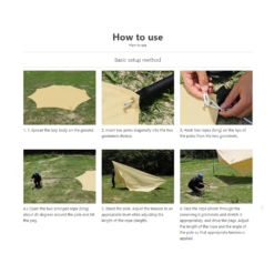 DoD Okura Tarp - Black -Outdoor Camping Store TT8 583 BK 23