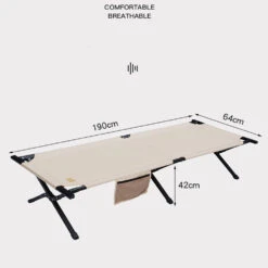 Adventurer Tanxianzhe Portable Campbed Khaki -Outdoor Camping Store TXZ 0524 04