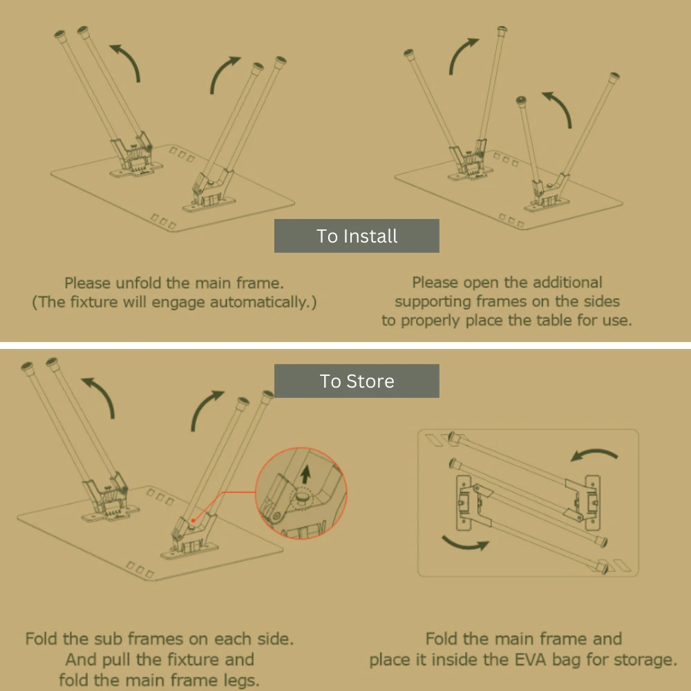 Cargo Container Small Camping Table End Table 13 Cargo Container Small Camping Table End Table - Image 13