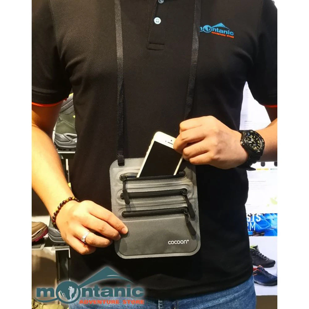 Cocoon Secret Neck Wallet- Grey 4 Cocoon Secret Neck Wallet- Grey - Image 4