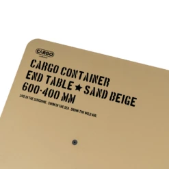 Cargo Container Small Camping Table End Table 29 Cargo Container Small Camping Table End Table -Outdoor Camping Store beige closeup