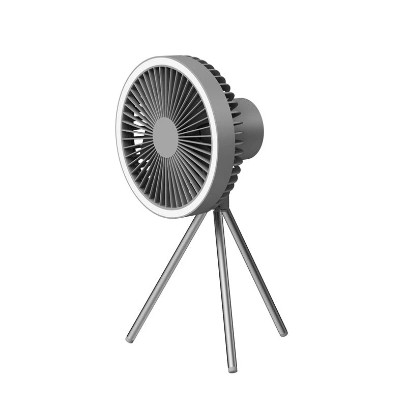 Tripod Fan With White Ring Light USB Rechargeable 5 Tripod Fan With White Ring Light USB Rechargeable - Image 5