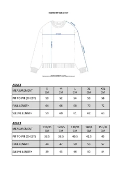 KZM Proud Owner Sweater-ADULTS 21 KZM Proud Owner Sweater-ADULTS -Outdoor Camping Store sizechart