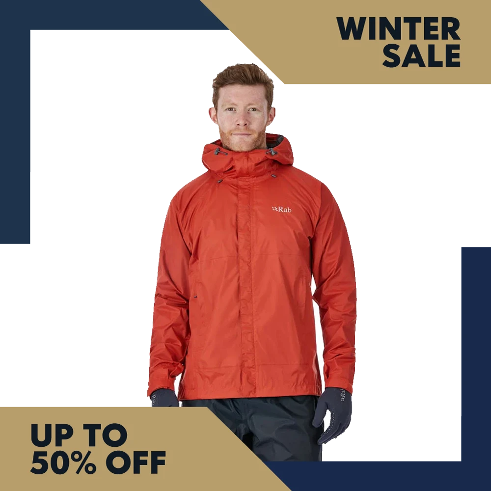 Rab Downpour Jacket - Firecracker 1 Rab Downpour Jacket - Firecracker