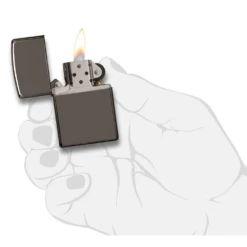 Zippo 150 Classic Black Ice® - Refillable Windproof Lighter -Outdoor Camping Store zippo 150 1