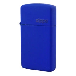 Zippo 1630ZL Slim Royal Blue Matte With Zippo Logo - Refillable Windproof Lighter -Outdoor Camping Store zippo 1630 5