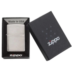 Zippo 200 Classic Brushed Chrome - Refillable Windproof Lighter -Outdoor Camping Store zippo 200 4