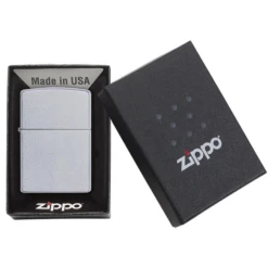 Zippo 205 Classic Satin Chrome - Refillable Windproof Lighter -Outdoor Camping Store zippo 205 5