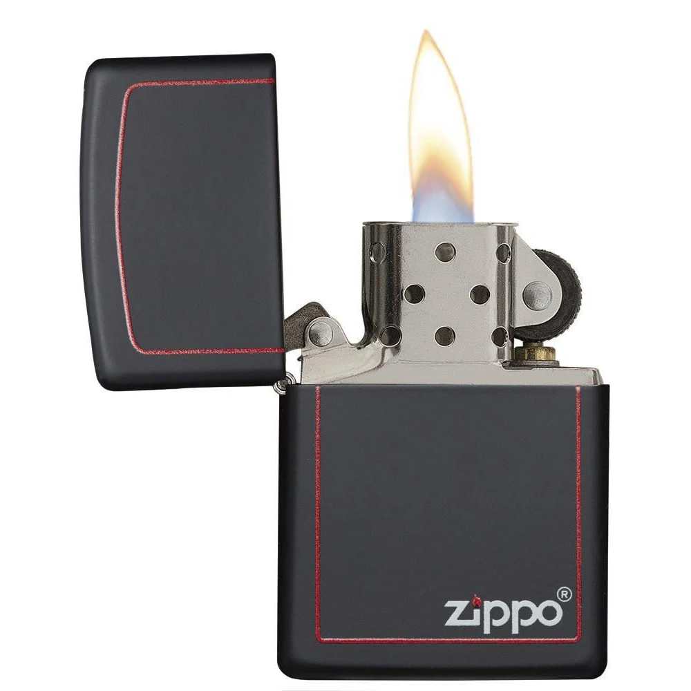 Zippo 218ZB Classic Black And Red Zippo - Refillable Windproof Lighter 2 Zippo 218ZB Classic Black And Red Zippo - Refillable Windproof Lighter - Image 2