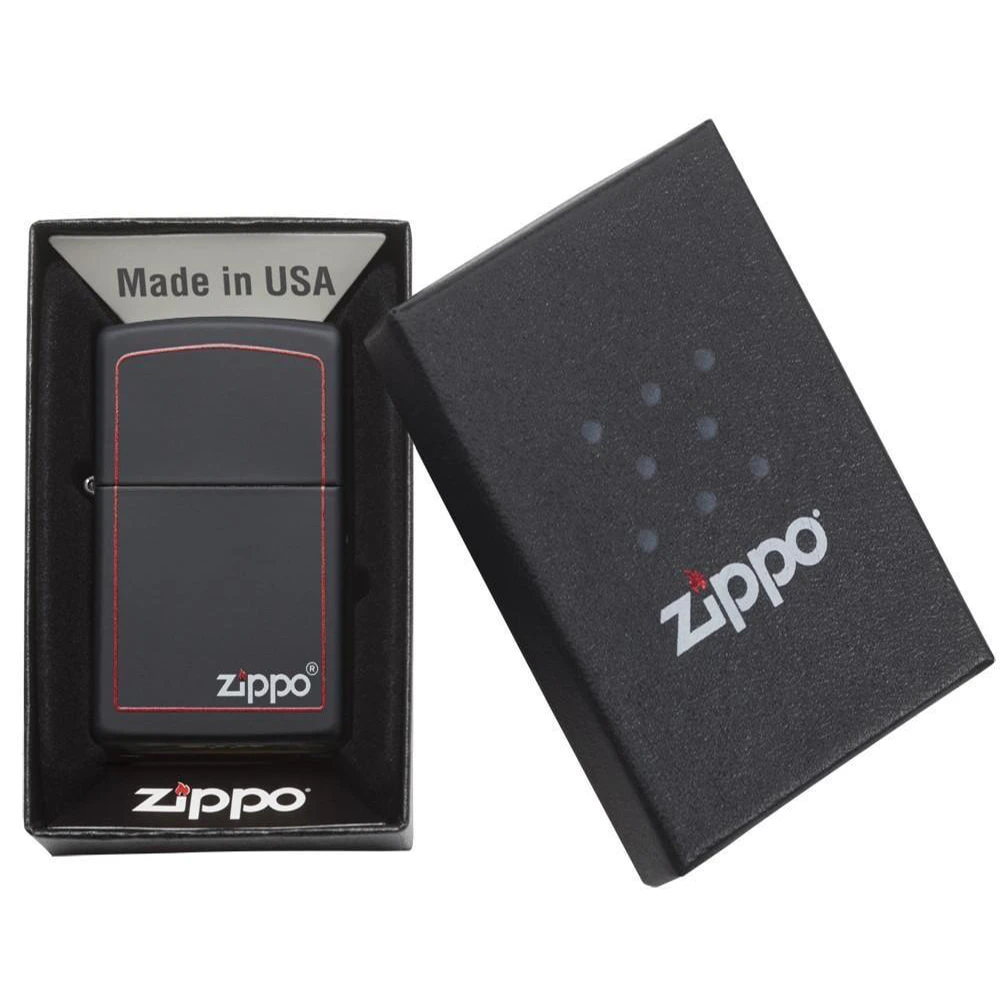 Zippo 218ZB Classic Black And Red Zippo - Refillable Windproof Lighter 3 Zippo 218ZB Classic Black And Red Zippo - Refillable Windproof Lighter - Image 3
