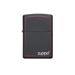 Zippo 218ZB Classic Black And Red Zippo - Refillable Windproof Lighter
