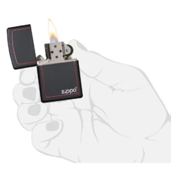 Zippo 218ZB Classic Black And Red Zippo - Refillable Windproof Lighter 7 Zippo 218ZB Classic Black And Red Zippo - Refillable Windproof Lighter -Outdoor Camping Store zippo 218zb 3