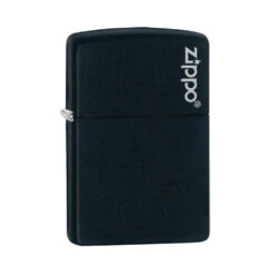 Zippo 218ZL Black Matte With Zippo Logo - Refillable Windproof Lighter -Outdoor Camping Store zippo 218zl 2