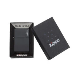 Zippo 218ZL Black Matte With Zippo Logo - Refillable Windproof Lighter -Outdoor Camping Store zippo 218zl 4