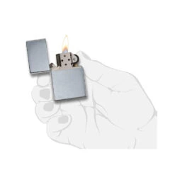 Zippo 230 Brushed Chrome Vintage With Slashes - Refillable Windproof Lighter 9 Zippo 230 Brushed Chrome Vintage With Slashes - Refillable Windproof Lighter -Outdoor Camping Store zippo 230 5