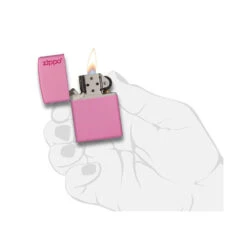 Zippo 238ZL Pink Matte With Zippo Logo - Refillable Windproof Lighter 7 Zippo 238ZL Pink Matte With Zippo Logo - Refillable Windproof Lighter -Outdoor Camping Store zippo 238zl 4