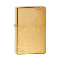 Zippo 240 Brushed Brass Vintage With Slashes -Outdoor Camping Store zippo 240 2