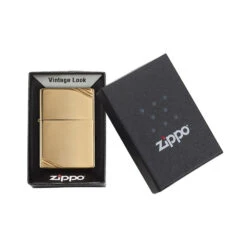 Zippo 270 High Polish Brass Vintage With Slashes - Refillable Windproof Lighter -Outdoor Camping Store zippo 270 5